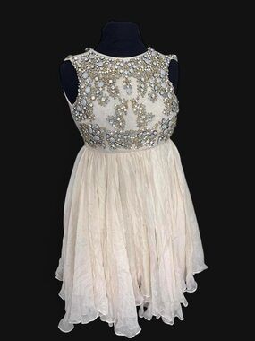 Adam Lippes Embellished Cream Dress
